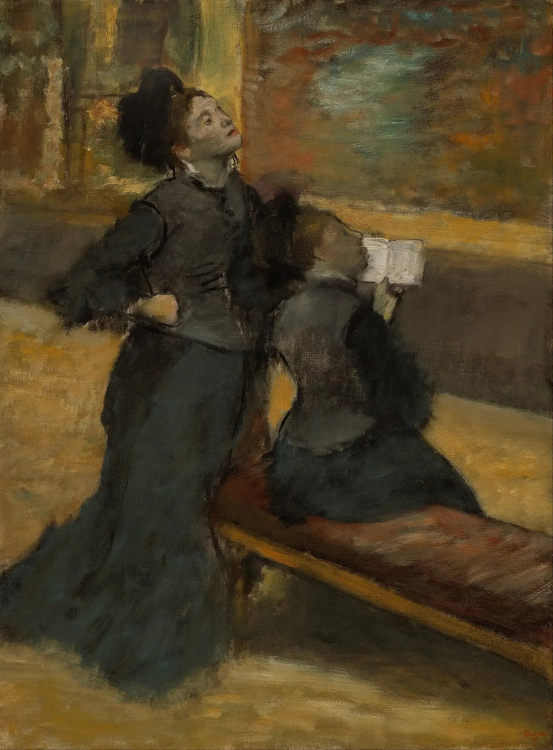 Besøk på et museum - Edgar Degas