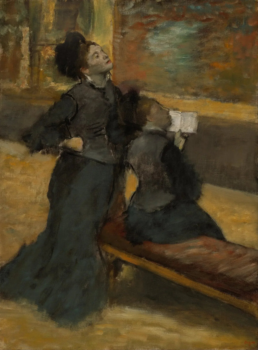 Besøk på et museum - Edgar Degas