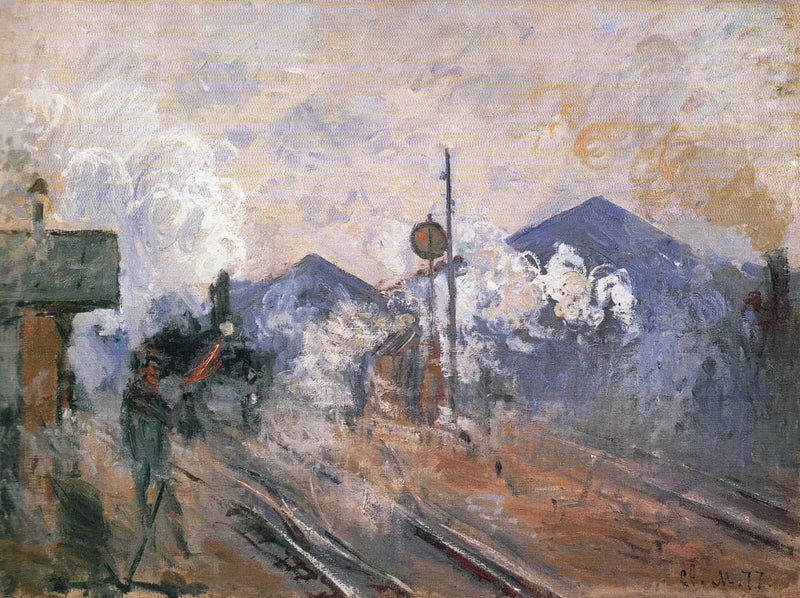 The Ways ved utgangen av Saint-Lazare stasjon W445 - Claude Monet