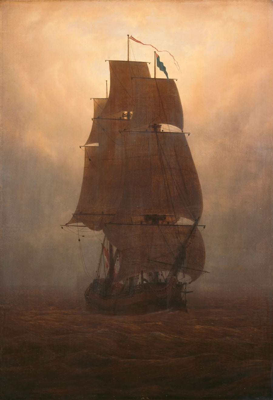 Seilbåt - Caspar David Friedrich