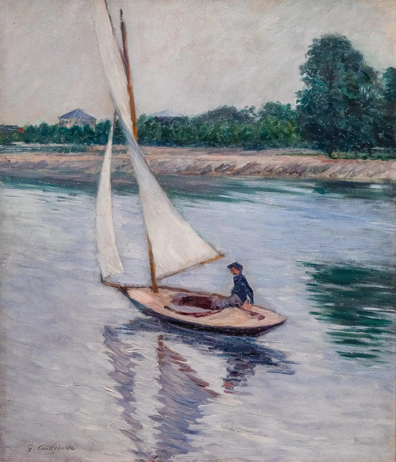 Seilbåt på Seinen i Argenteuil - Gustave Caillebotte