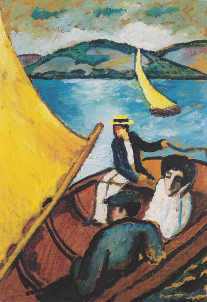 Seilbåt på Tegernsee - August Macke