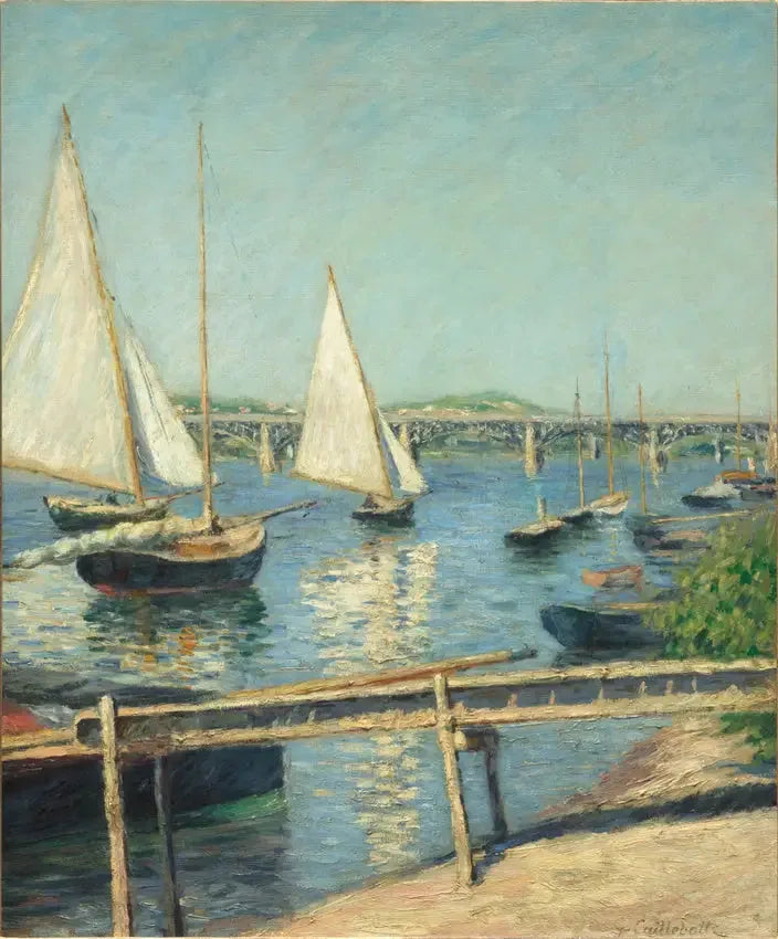 Seilbåter i Argenteuil - Gustave Caillebotte
