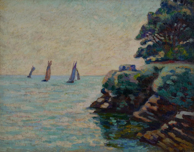 Seilbåter i Saint Palais sur Mer - Armand Guillaumin