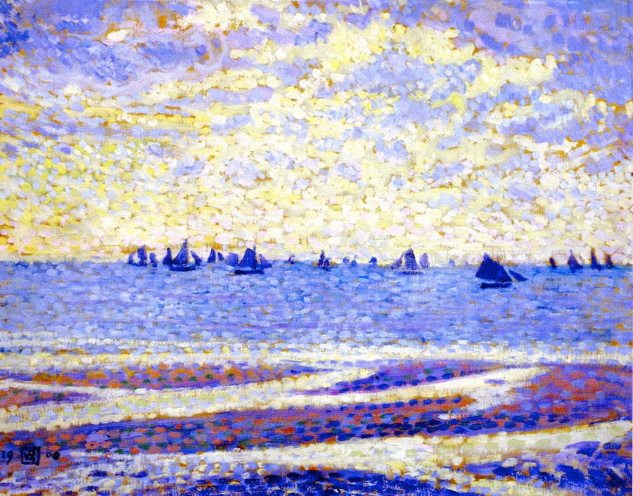 Seilbåter på sjøen - Thé van Rysselberghe