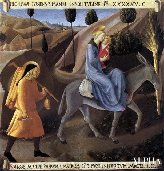 Vol en Égypte - Fra Angelico - Reproductions de tableaux et peintures haut de gamme