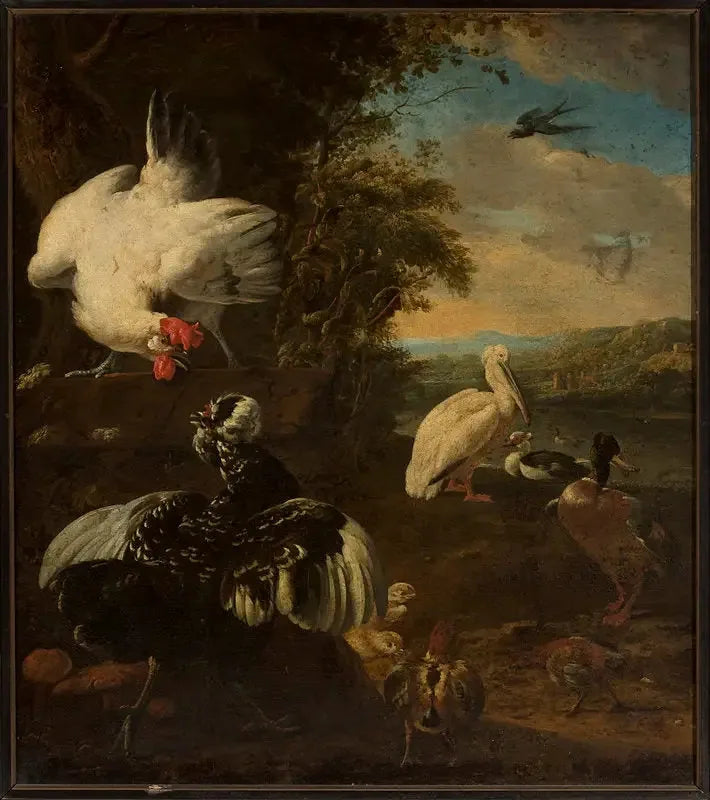 Innendørs fjærfe - Melchior de Hondecoeter