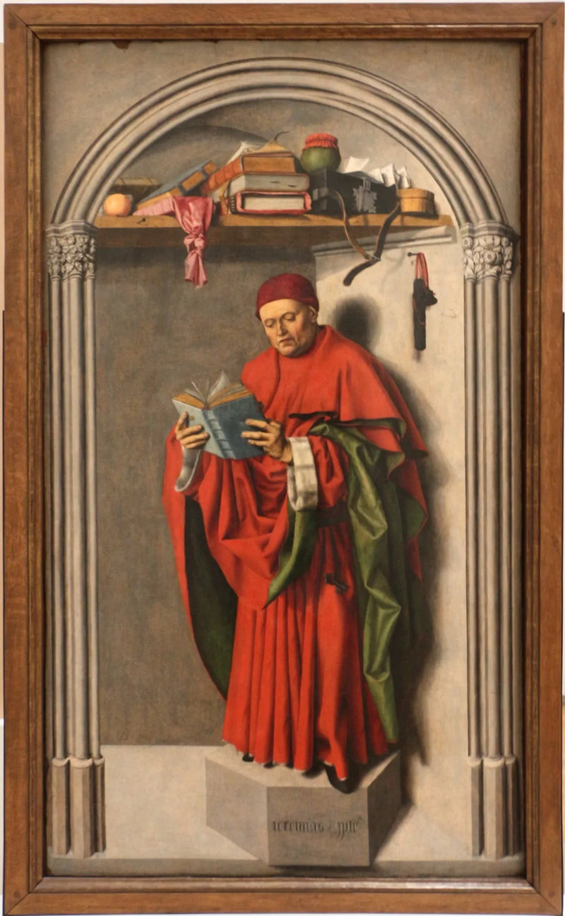 Høyre panel av triptykset fra Saint-Sauveur-kirken i Aix-en-Provence, forsiden: profeten Jeremias