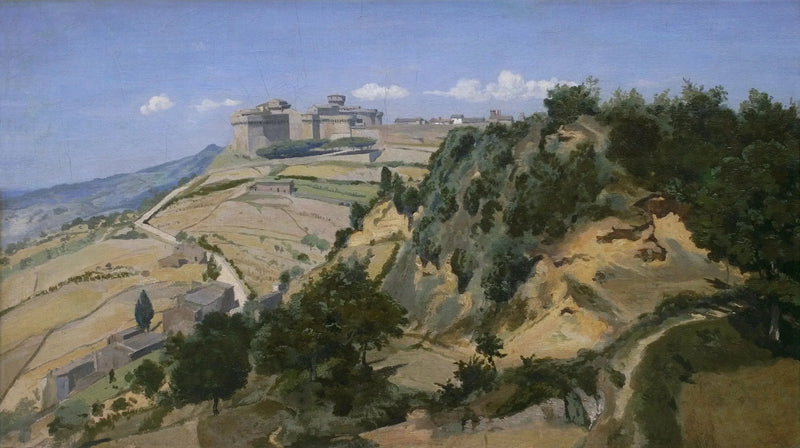 Volterra, festningen - Jean-Baptiste Camille Corot