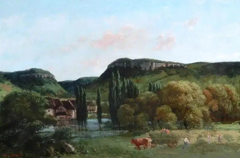 Utsikt over Ornans - Gustave Courbet