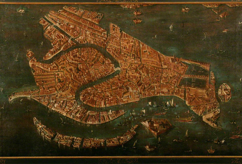 Luftbilde av Venezia - Francesco Guardi
