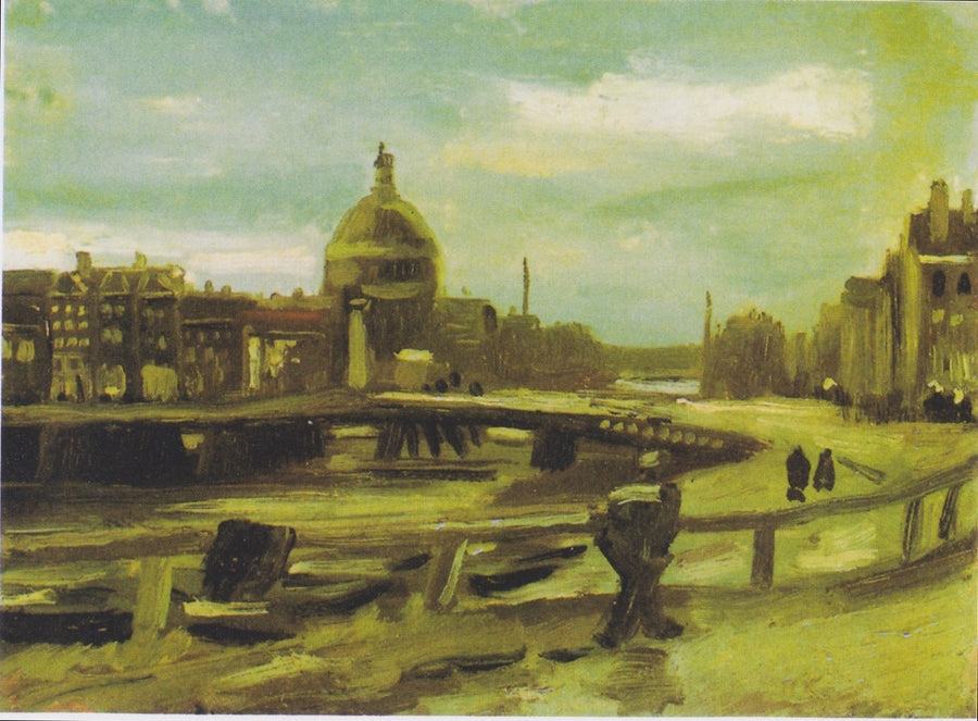 Utsikt over Amsterdam fra sentralstasjonen - Vincent van Gogh