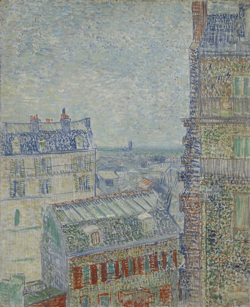 Utsikt over hustakene i Paris - Vincent van Gogh