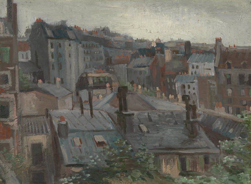 Utsikt fra Vincent sitt atelier - Vincent van Gogh