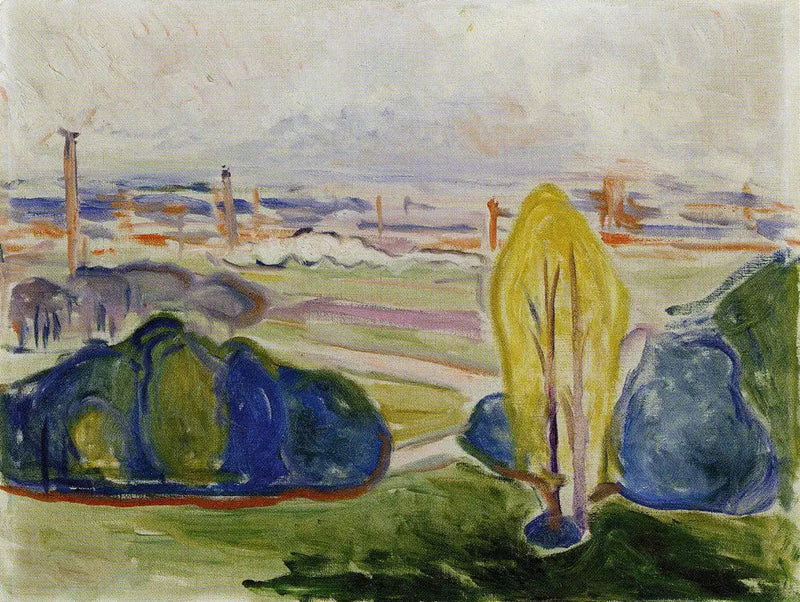 Utsikt over Chemnitzal - Edvard Munch
