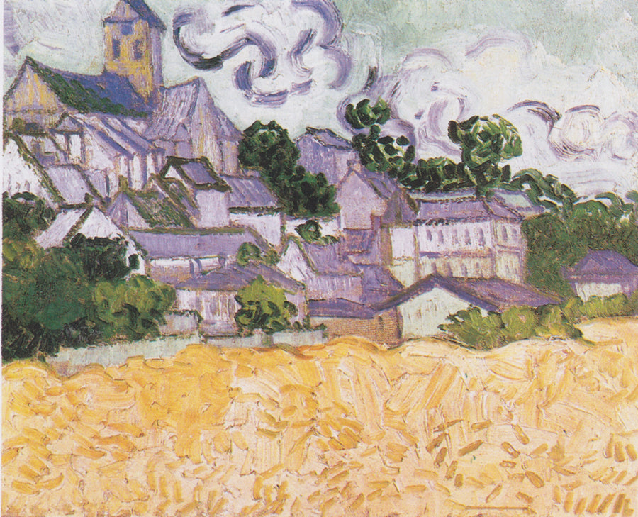 Utsikt over Auvers med hveteåker - Vincent van Gogh