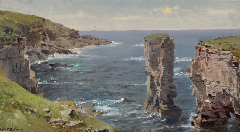 Britisk kystutsikt (Cornwall-kysten) - William Trost Richards