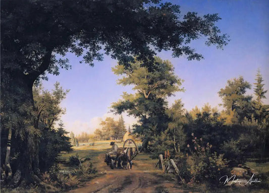 Vue dans les environs de St. Petersburg - Ivan Shishkin - Reproductions de tableaux et peintures haut de gamme