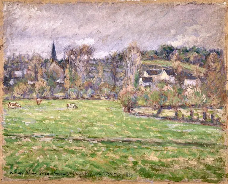 Utsikt over Bazincourt - Camille Pissarro