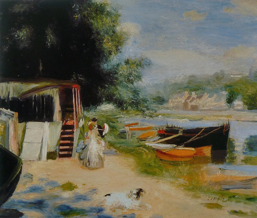 Utsikt over Bougival - Pierre-Auguste Renoir