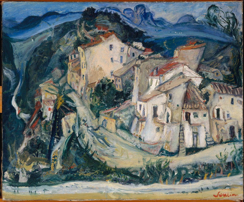 Utsikt over Cagnes - Chaim Soutine