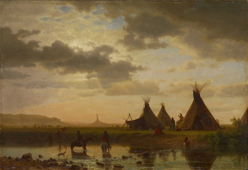 Utsikt over Chimney Rock, Sioux-landsbyen Ohalilah i forgrunnen - Albert Bierstadt

Source:
Vue de Chimney Rock, village sioux d'Ohalilah au premier plan - Albert Bierstadt