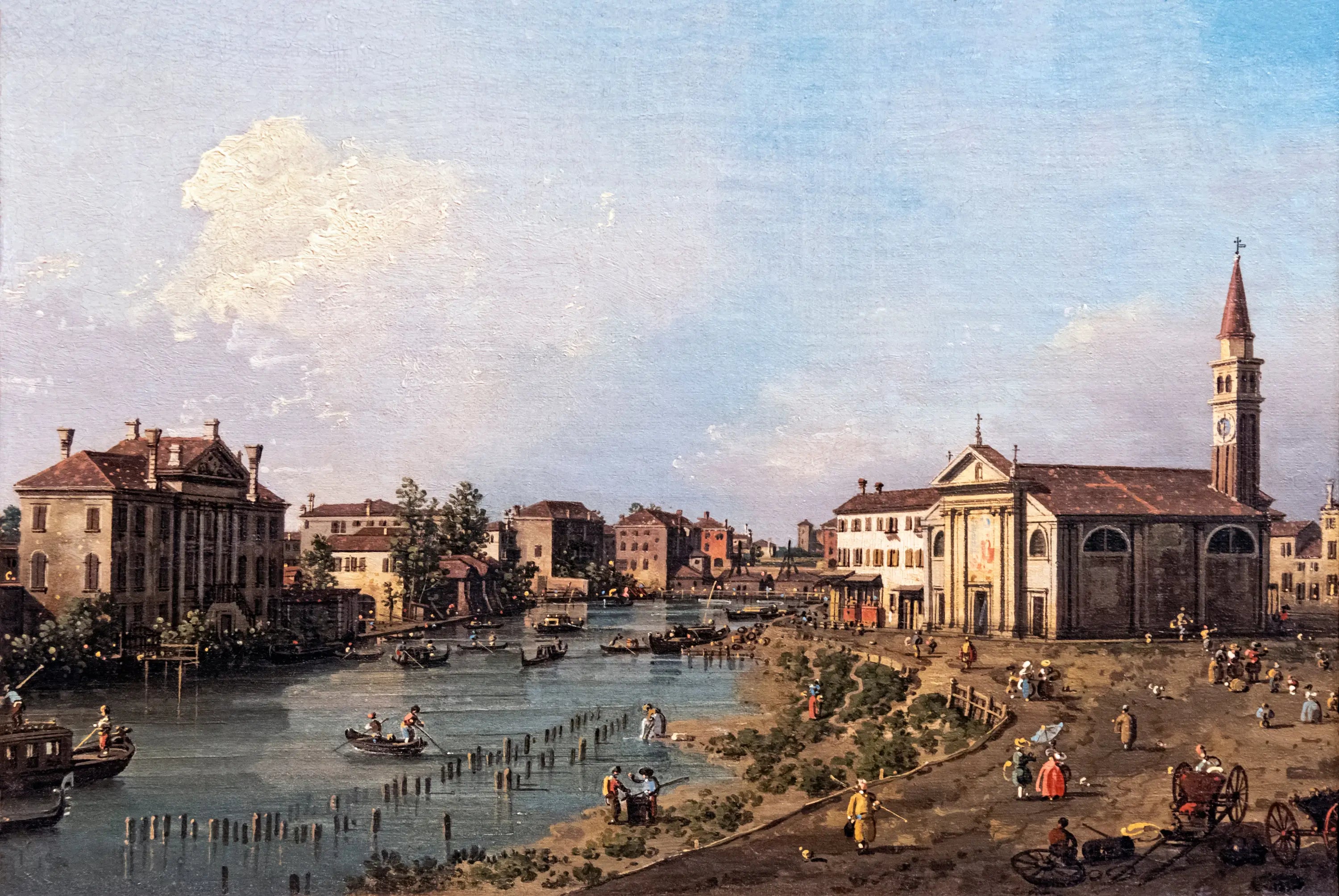 Vue de Dolo - Canaletto - Alpha Reproduction