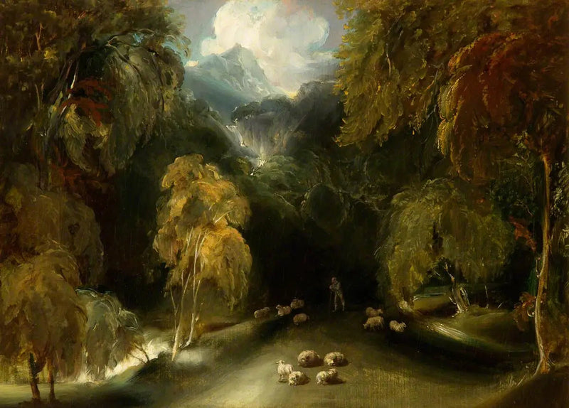 Utsikt over Dovedale, mot Thorpe Cloud - Thomas Lawrence