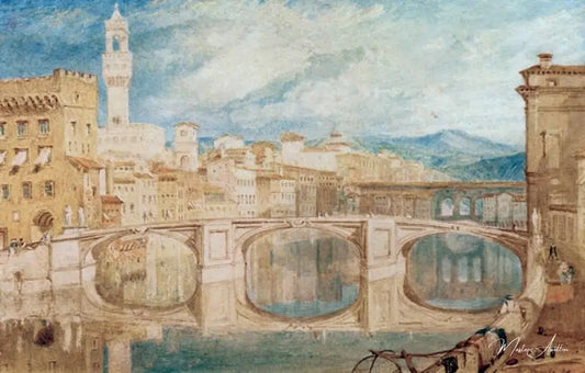 Vue de Florence depuis le Ponte - William Turner - Reproductions de tableaux et peintures haut de gamme