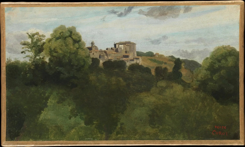 Utsikt over Genzano - Jean-Baptiste Camille Corot