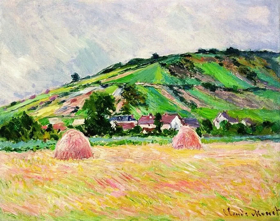 Utsikt over Giverny - Claude Monet