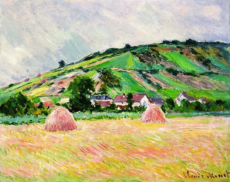 Utsikt over Giverny W1074 - Claude Monet