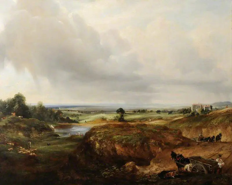 Utsikt over Hampstead Heath - John Constable