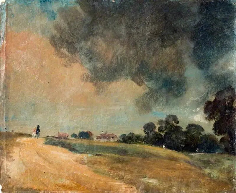 Utsikt over Hampstead, mot øst - John Constable