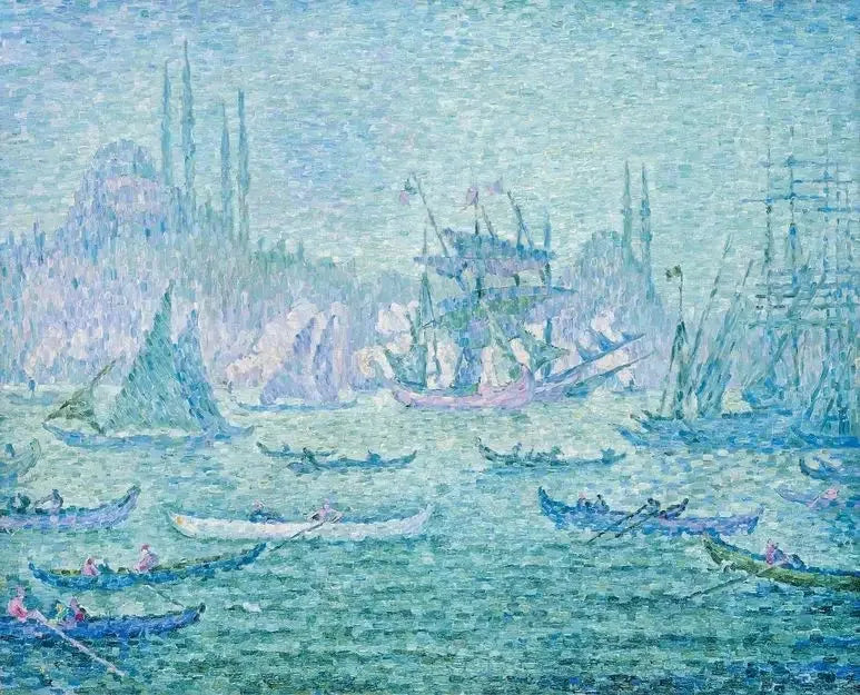 Utsikt over Gullhornet i Konstantinopel. - Paul Signac