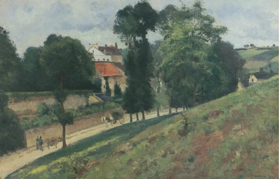 Utsikt over Maison des Mathurins, Pontoise - Camille Pissarro