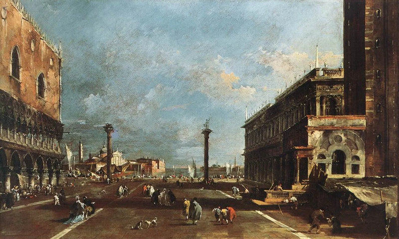 Utsikt over Piazzetta San Marco mot San Giorgio Maggiore - Francesco Guardi