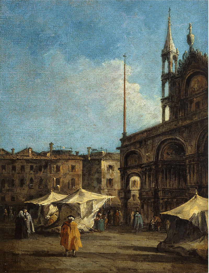 Utsikt over Markusplassen, i Venezia - Francesco Guardi