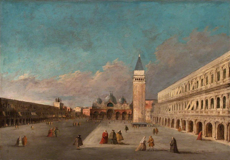 Utsikt over Markusplassen, Venezia - Francesco Guardi
