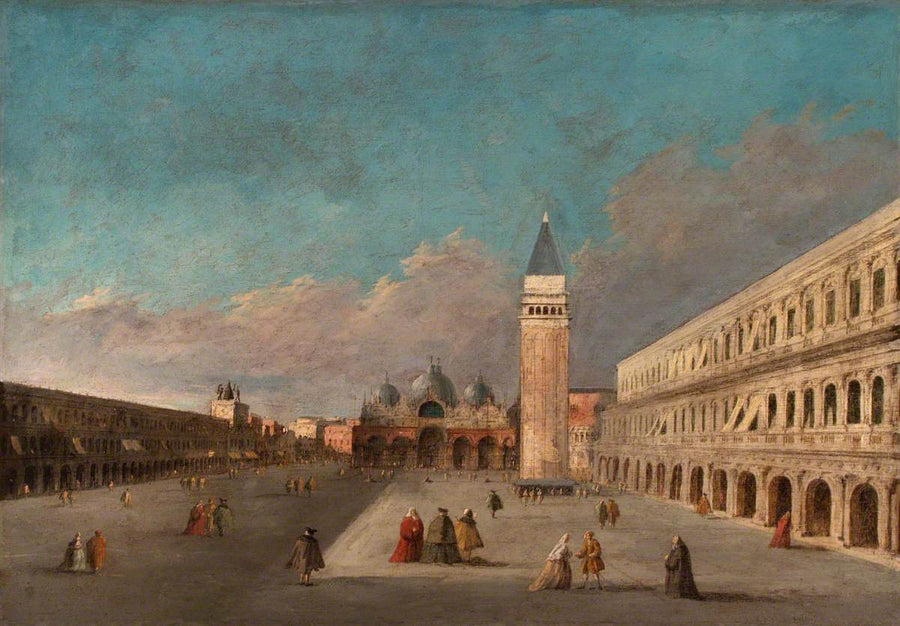 Utsikt over Markusplassen, Venezia - Francesco Guardi