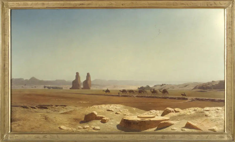 Utsikt over sletten i Theben (Øvre Egypt) - Jean-Léon Gérôme