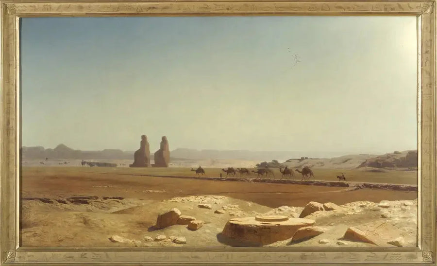 Utsikt over sletten i Theben (Øvre Egypt) - Jean-Léon Gérôme