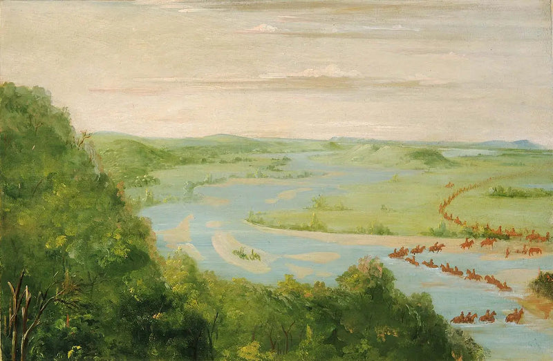 Utsikt over den kanadiske elven, Dragoons Crossing - George Catlin

Source:
Vue de la rivière Canadienne, Dragoons Crossing - George Catlin