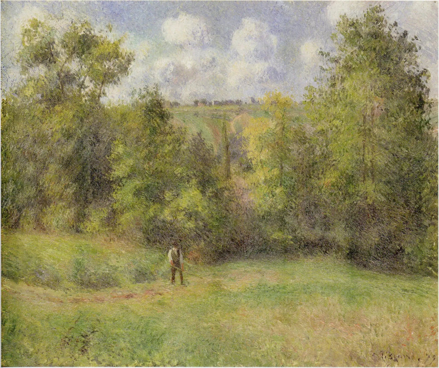 Utsikt over veien til Ennery - Camille Pissarro