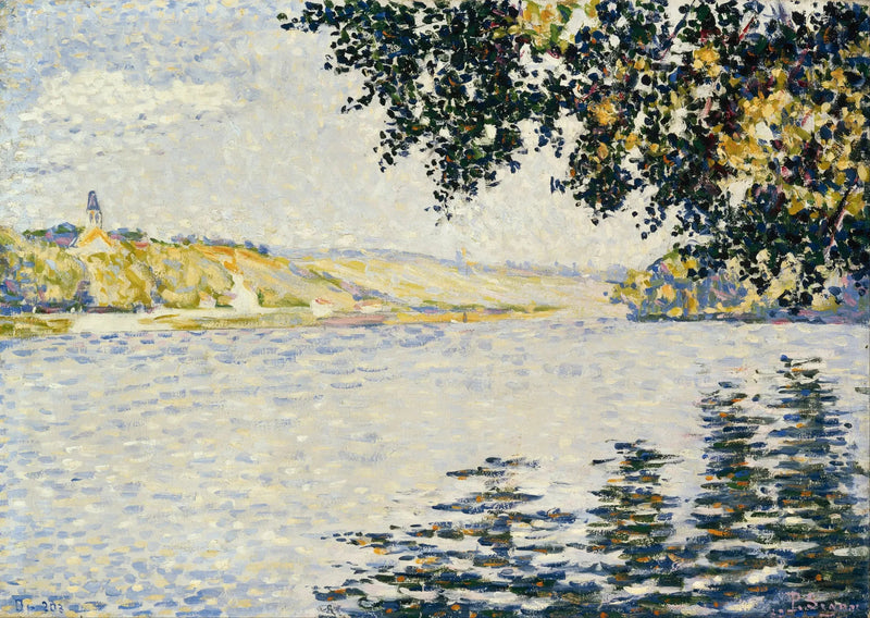 Utsikt over Seinen i Herblay - Paul Signac