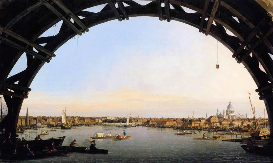 Utsikt over Themsen og City under en bue fra Westminster Bridge - Canaletto

Source:
Vue de la Tamise et de la City sous un arc de Westminster Bridge - Canaletto
