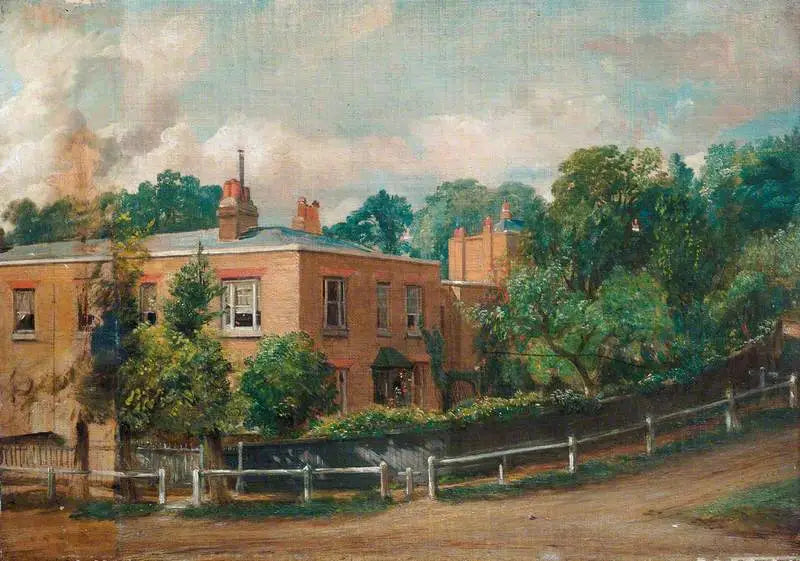 Utsikt fra den nedre terrassen, Hampstead - John Constable