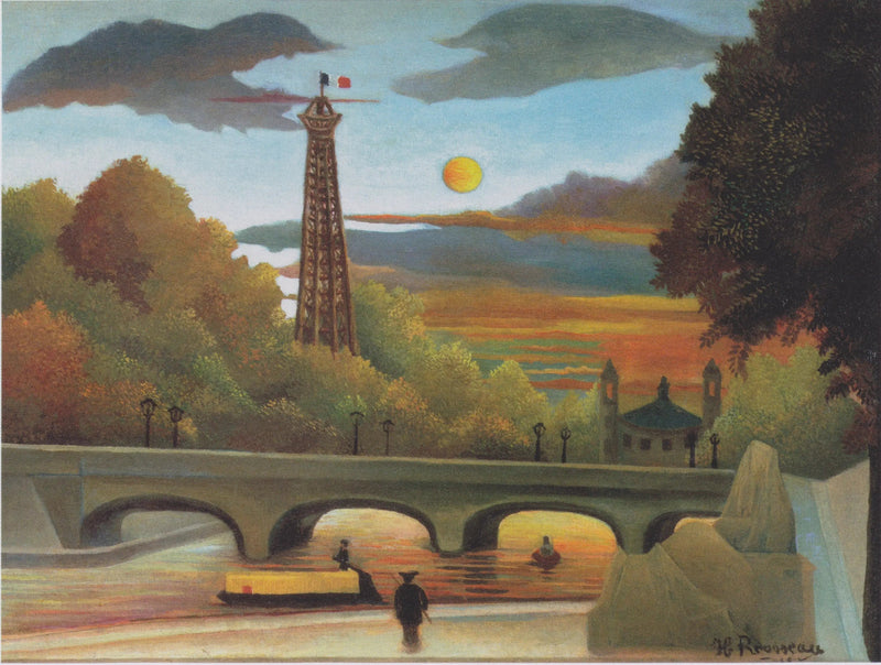Utsikt over Eiffeltårnet - Henri Rousseau