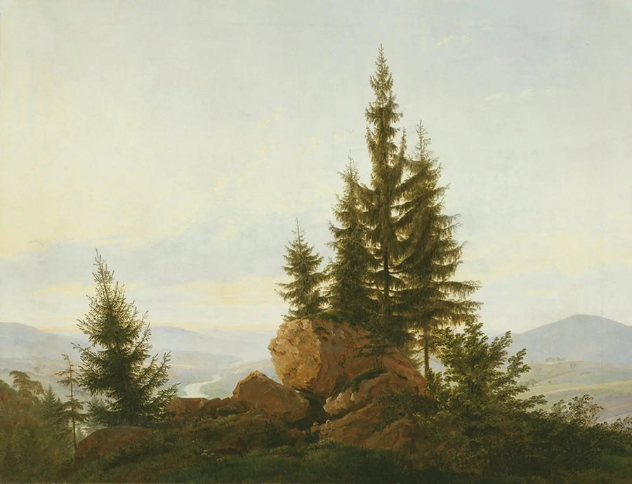 Utsikt over Elbedalen - Caspar David Friedrich