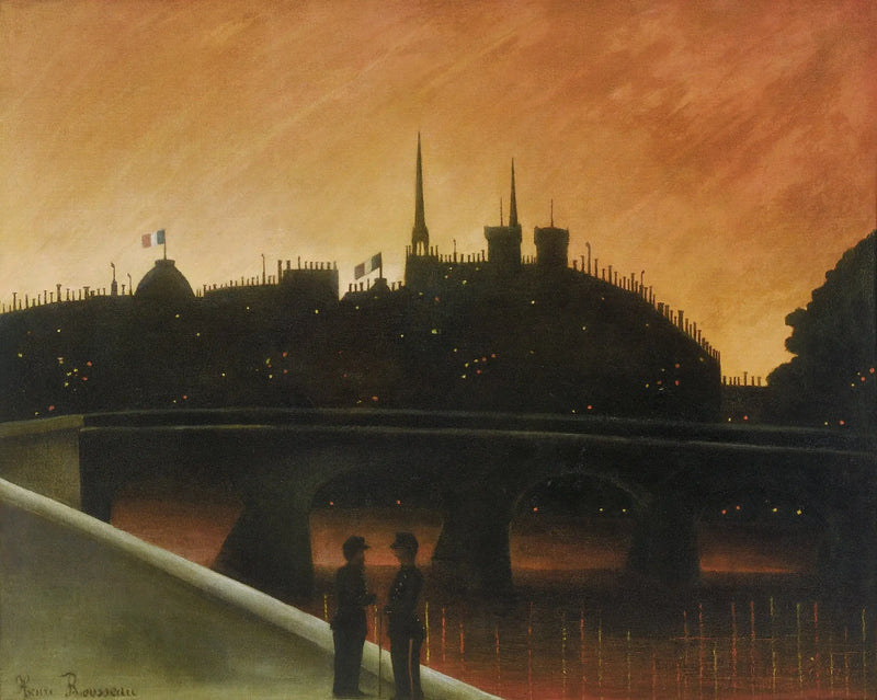 Utsikt over Île de la Cité, Paris - Henri Rousseau
